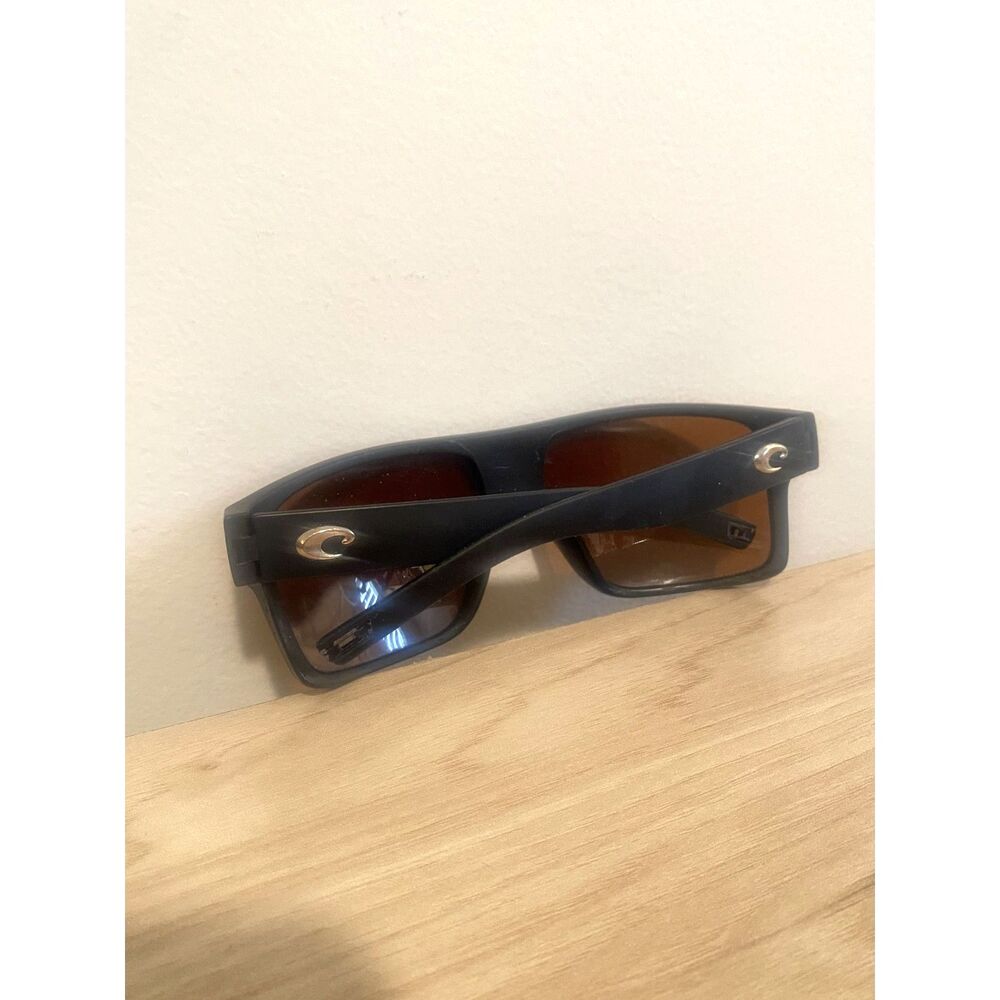Costa Del Mar Polarized Sunglasses Black Frame Brown Lens Men’s / Unisex - Picture 2 of 7